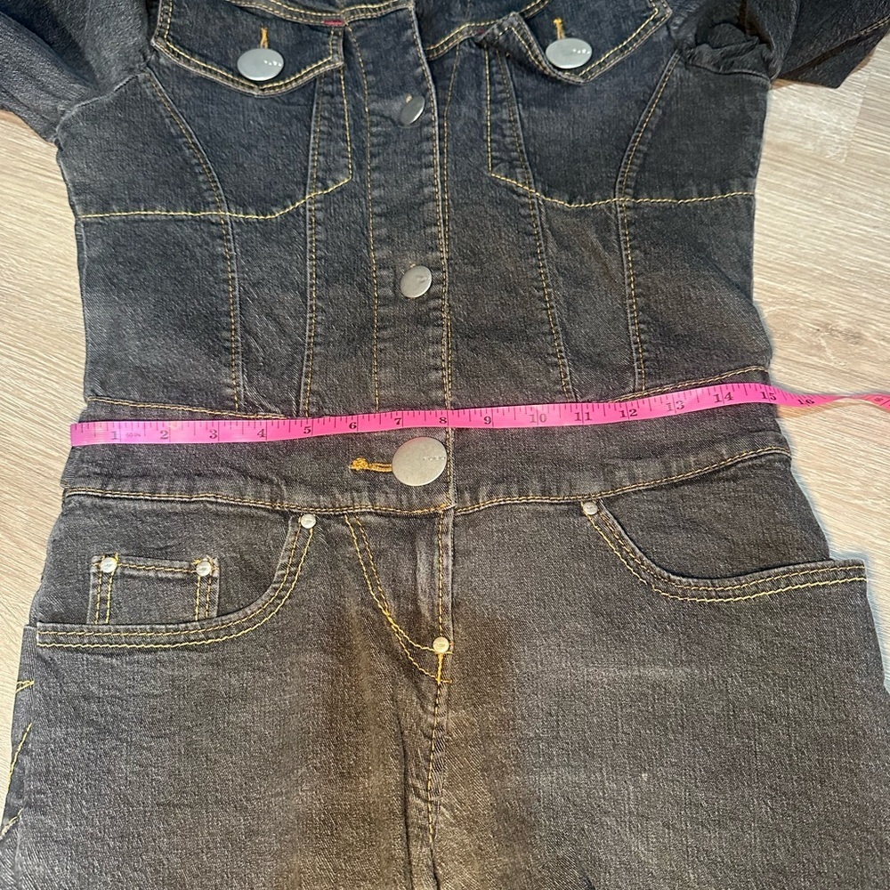 Vintage FUBU Denim Jumpsuit Womens Y2K Streetwear Straight Leg (see sizing) - Picture 6 of 8